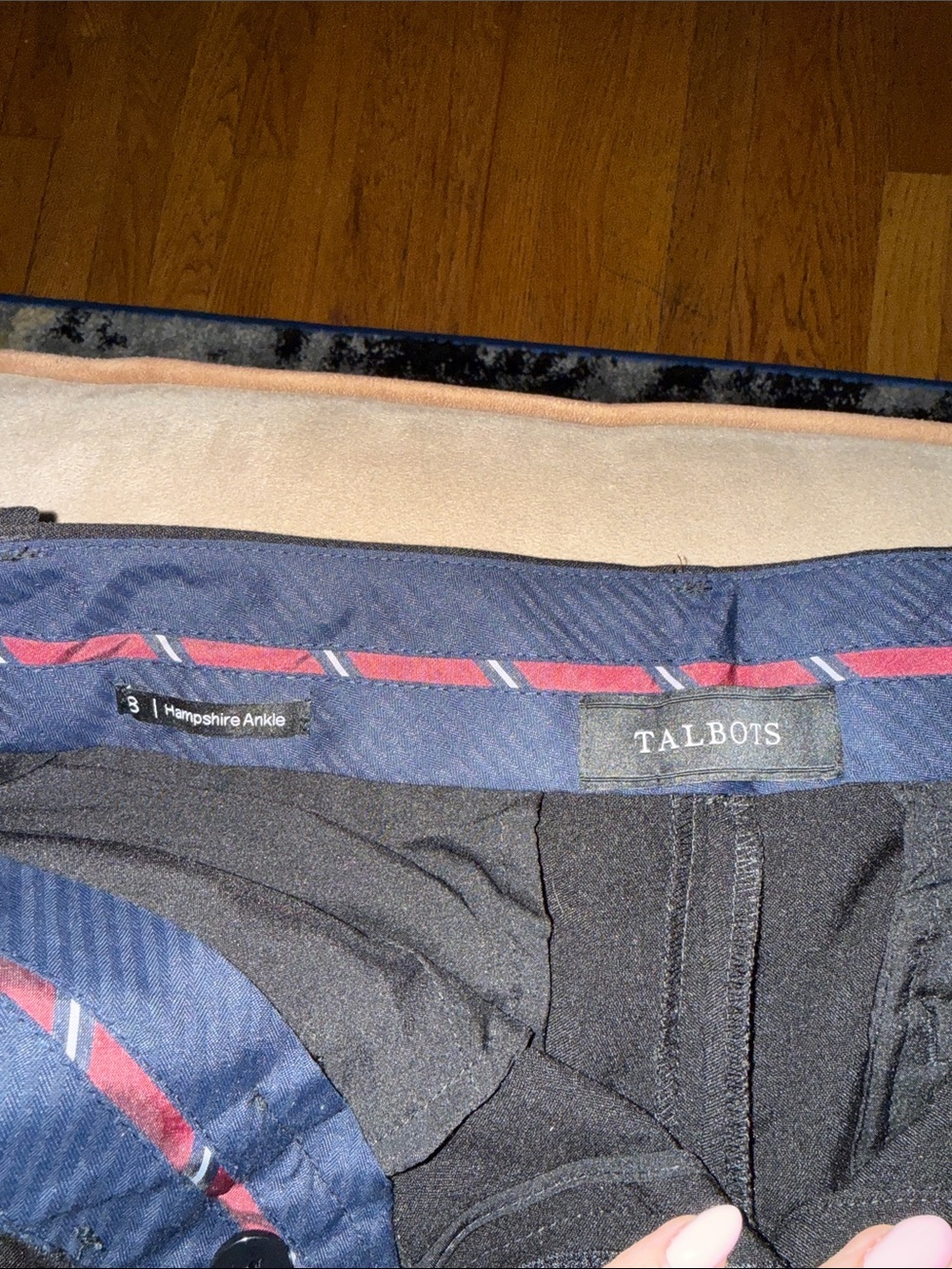 Talbots Black Straight Leg Dress Pants - Picture 2 of 2